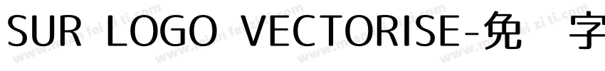 SUR LOGO VECTORISE字体转换